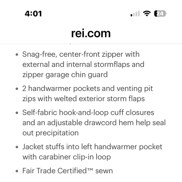 Patagonia Women’s Torrentshell H2NO jacket Black Large - Picture 13 of 14